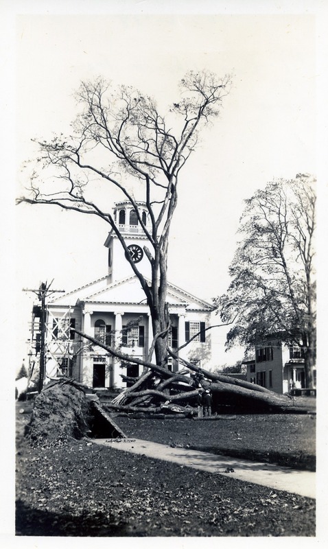 First Congregational Church after the Hurricane of 1938