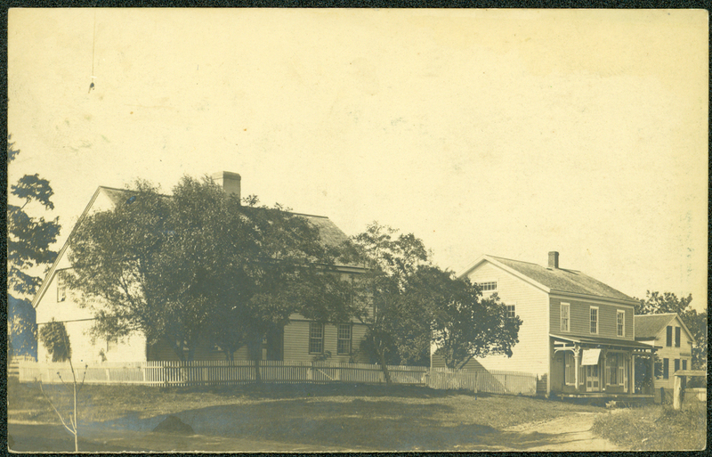 Elm Street and Long Hill Road Postcard