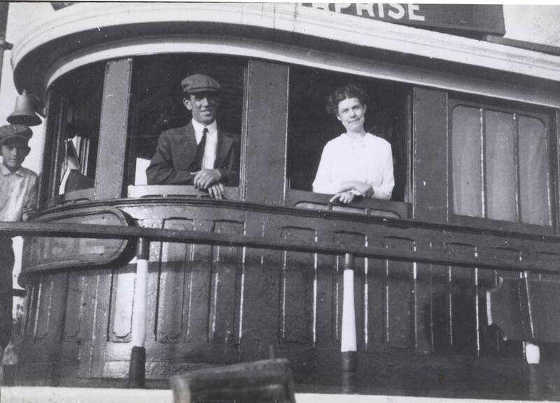 Captain Smith and his wife on the tugboat, Jug Enterprise