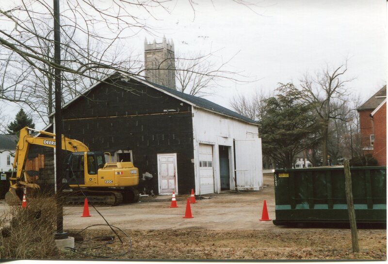 Guilford Town Hall barn demolition, March 23, 2005 behind 31 Park St.