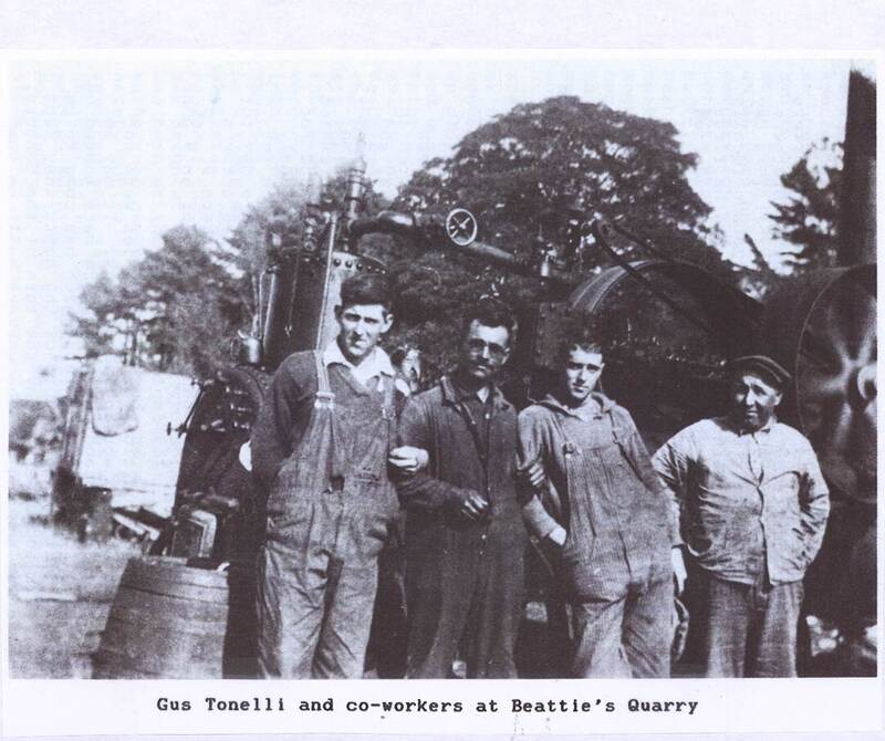 Gus Tonelli and co-workers at Beattie Quarry Co.