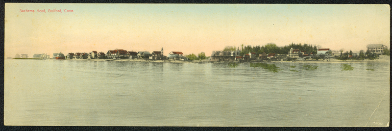 Panoramic view of Sachem's Head Postcard