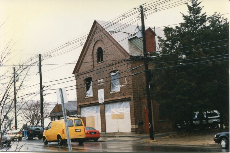 Doyle's Flooring, 1991 in the Menunckatuck Odd Fellows Hall building at 16 Water St.