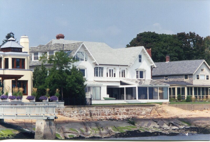 Anchorage house at 80 Prospect Avenue (view from water)