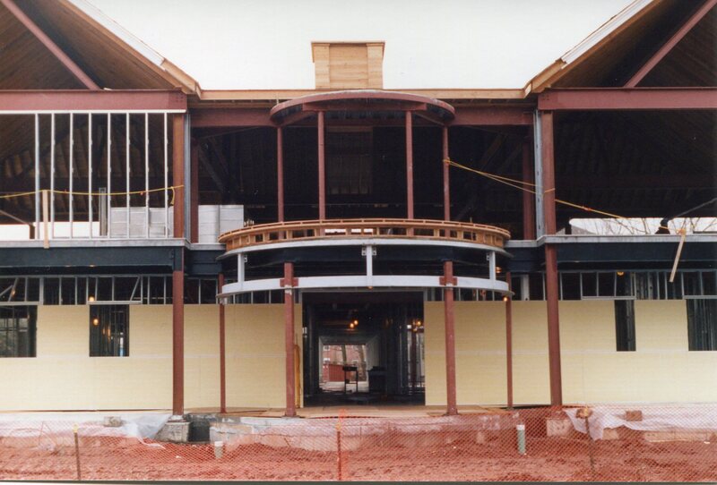 New Guilford Community Center under construction, fall 1991. 32 Church St.