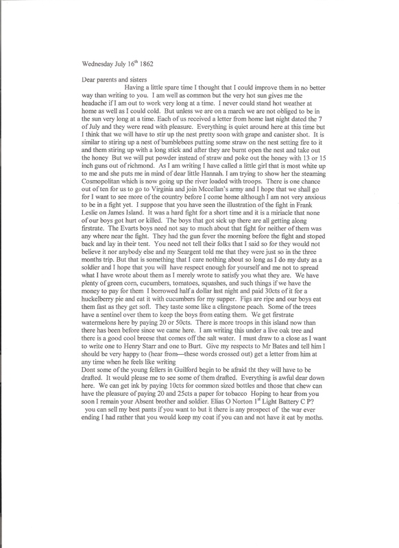 NORTON Elias letter 1862 Jul 16 typed.jpg