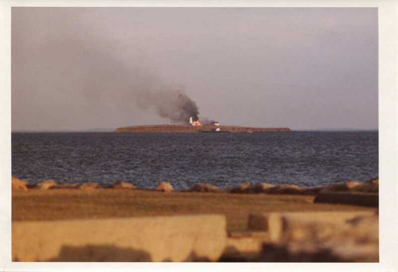 1976 Fire on Faulkner's Island