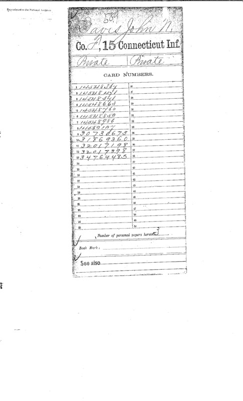 Compiled military service records of John N. Davis