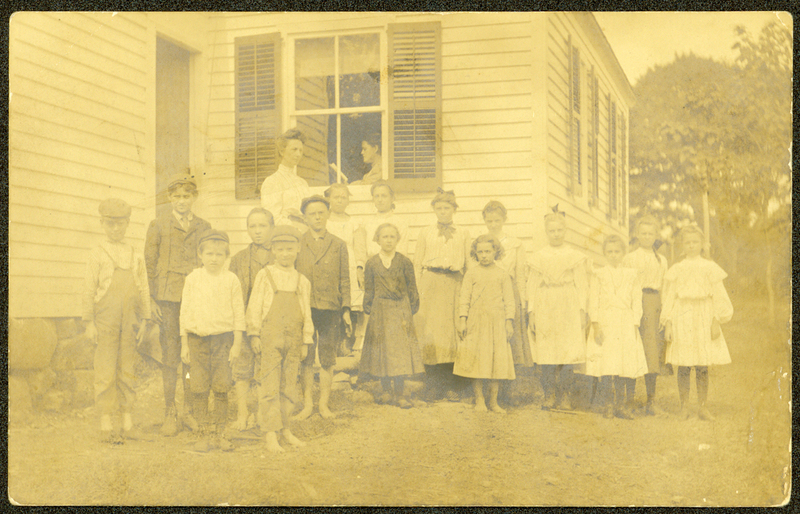 Class Photo Postcard, School on Long Hill Road