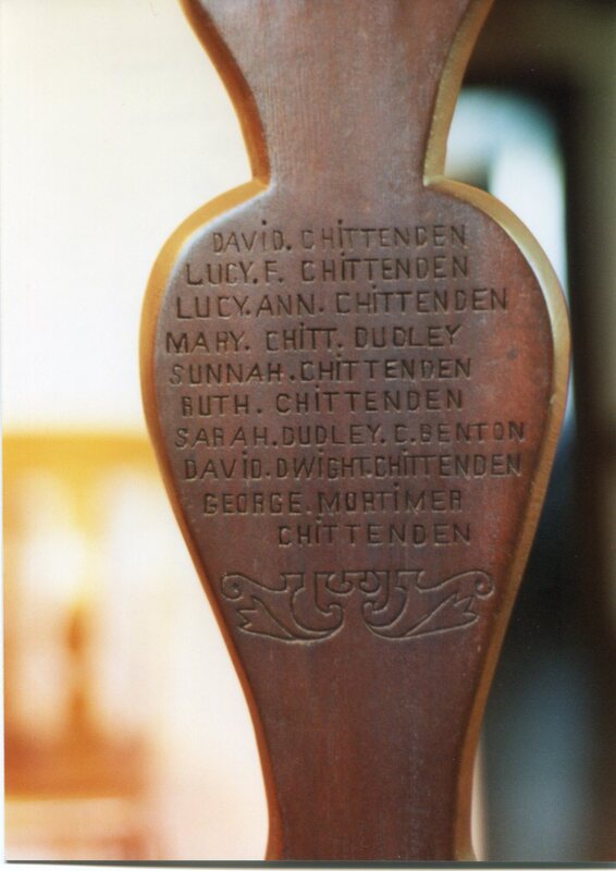 Chittenden rocker at Thomas Griswold house Museum 171 Boston St., 1994