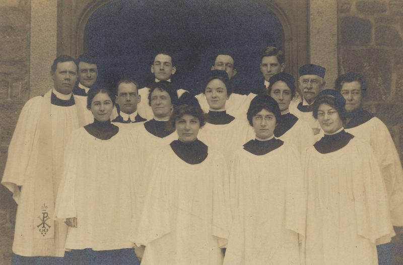 Choir at Christ Episcopal Church, 1916-1918