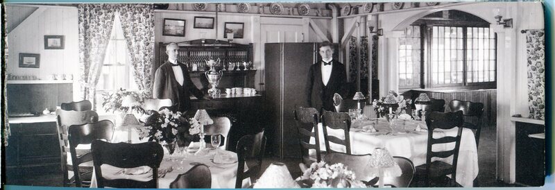 Sachem's Head Hotel Interior Panoramic Postcard