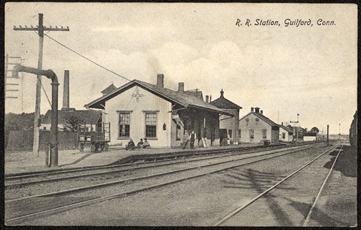 Railroad Station Postcard