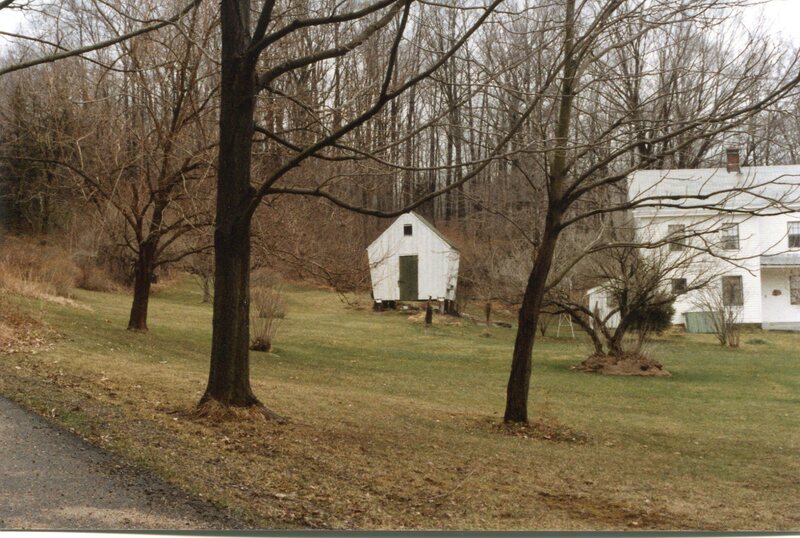 3250 Durham Road corn crib and house