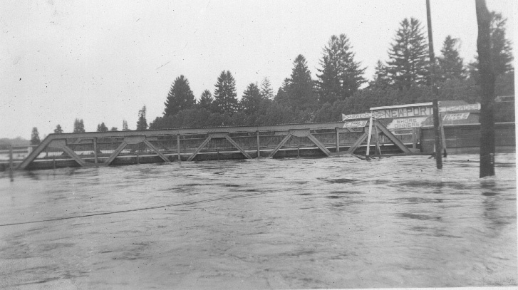 West Side Bridge, pictured the day before the Hurricane, September 20, 1938