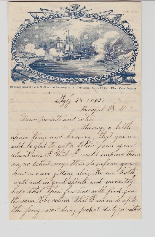 Elias Norton Letter, July 28, 1862