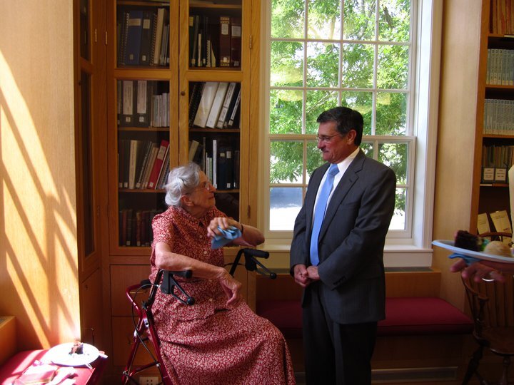 Edith B. Nettleton and Guilford Selectman Joe Mazza
