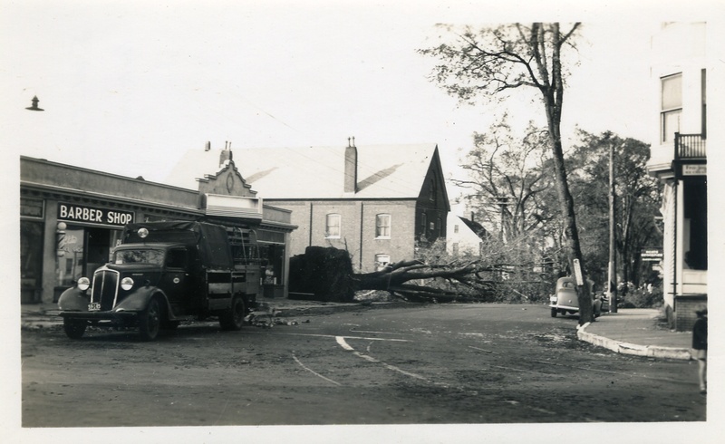 Water Street and Whitfield Street after the Hurricane of 1938