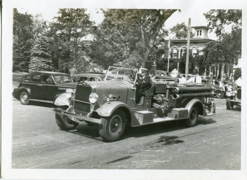 Firetruck in Guilford's Tercentenary Parade, 1939