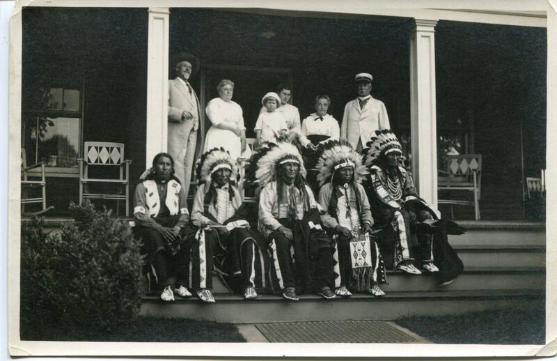 Buffalo Bill and Sioux Native American chiefs visit Guilford