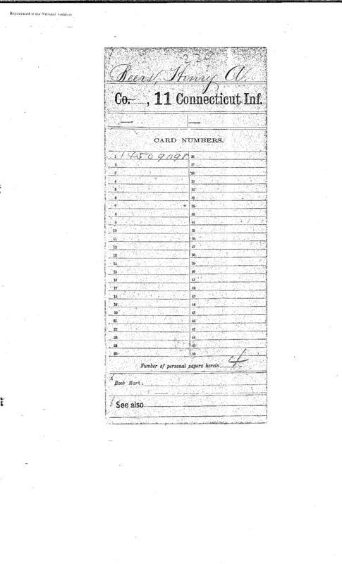 Compiled military service records of Henry A. Beers