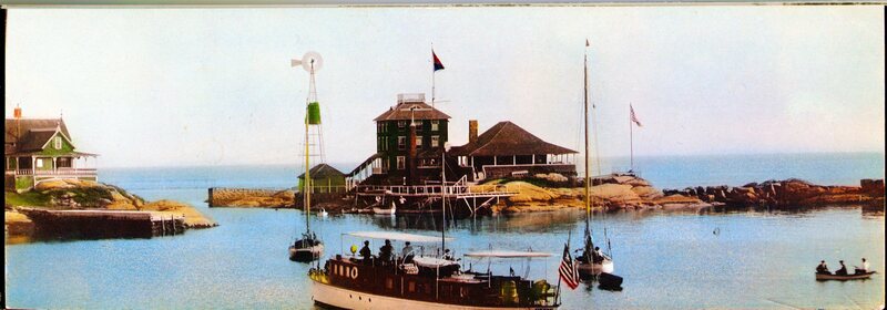 Sachem's Head Yacht Club Panoramic Postcard