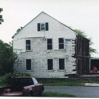 Timothy Seward Jr. house, 246 Goose Lane, north side of house, May 1999, now storage units.jpg