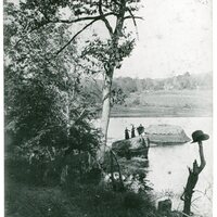 Waving on the rocks at Lake Quonnipaug.jpg